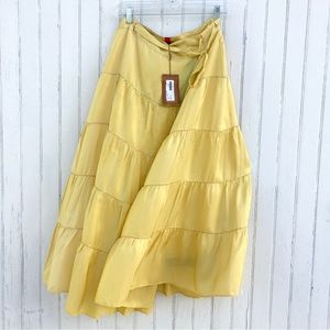 COMMON THREAD PRIARE SILK SKIRT